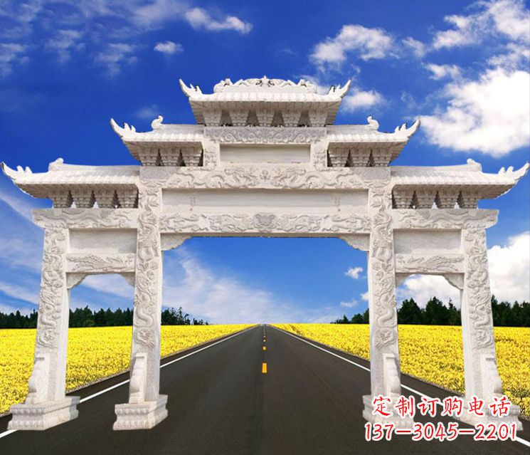 辽阳城市牌楼石雕——把文化传承到实体之中