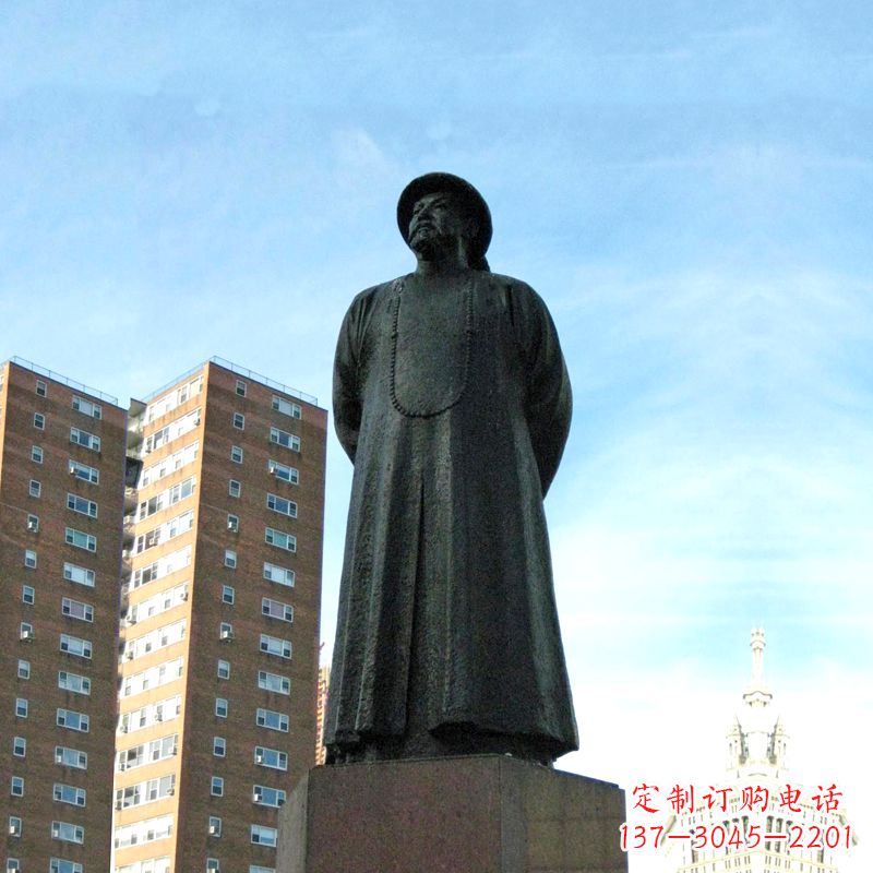 辽阳城市文化名人大型林则徐铸铜雕塑