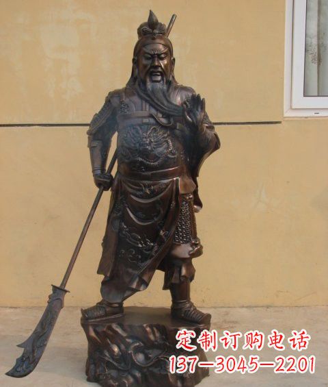 辽阳关公雕塑祝福人们的神灵