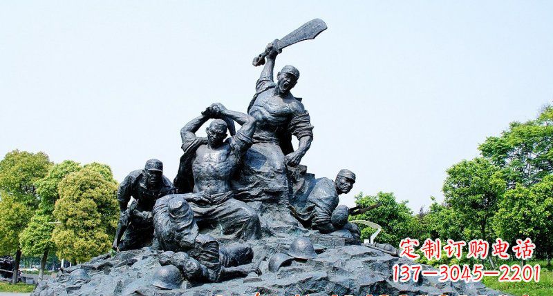 辽阳红军雕塑传承冲锋精神