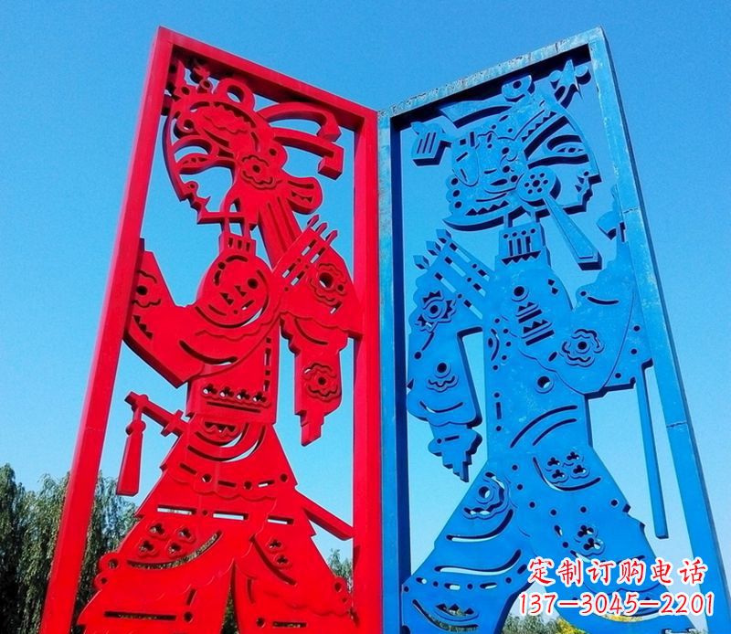 辽阳精美的皮影戏雕塑