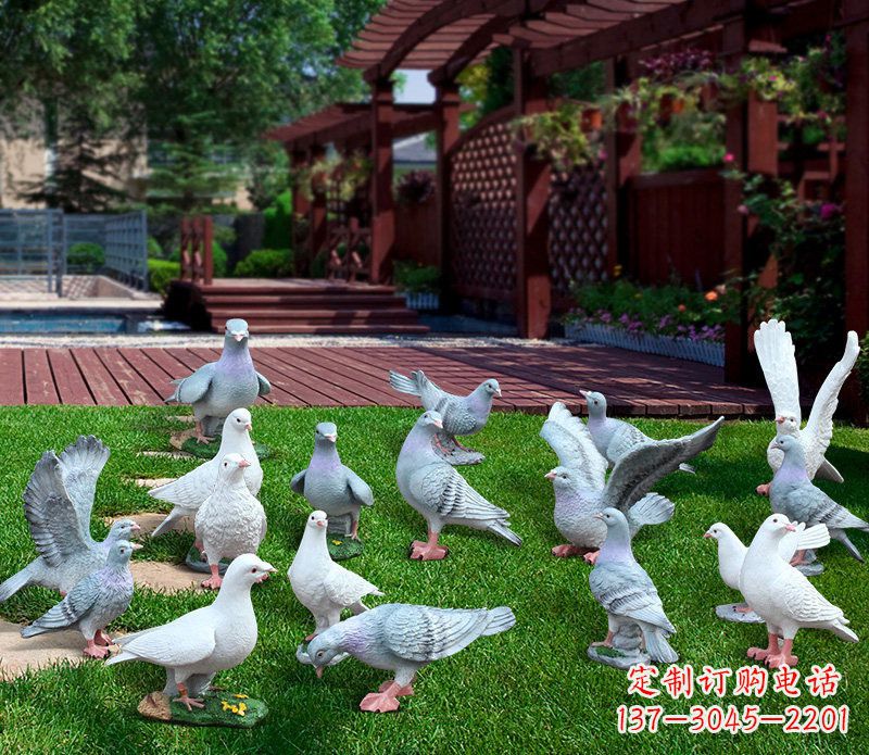 辽阳抽象鸽子雕塑