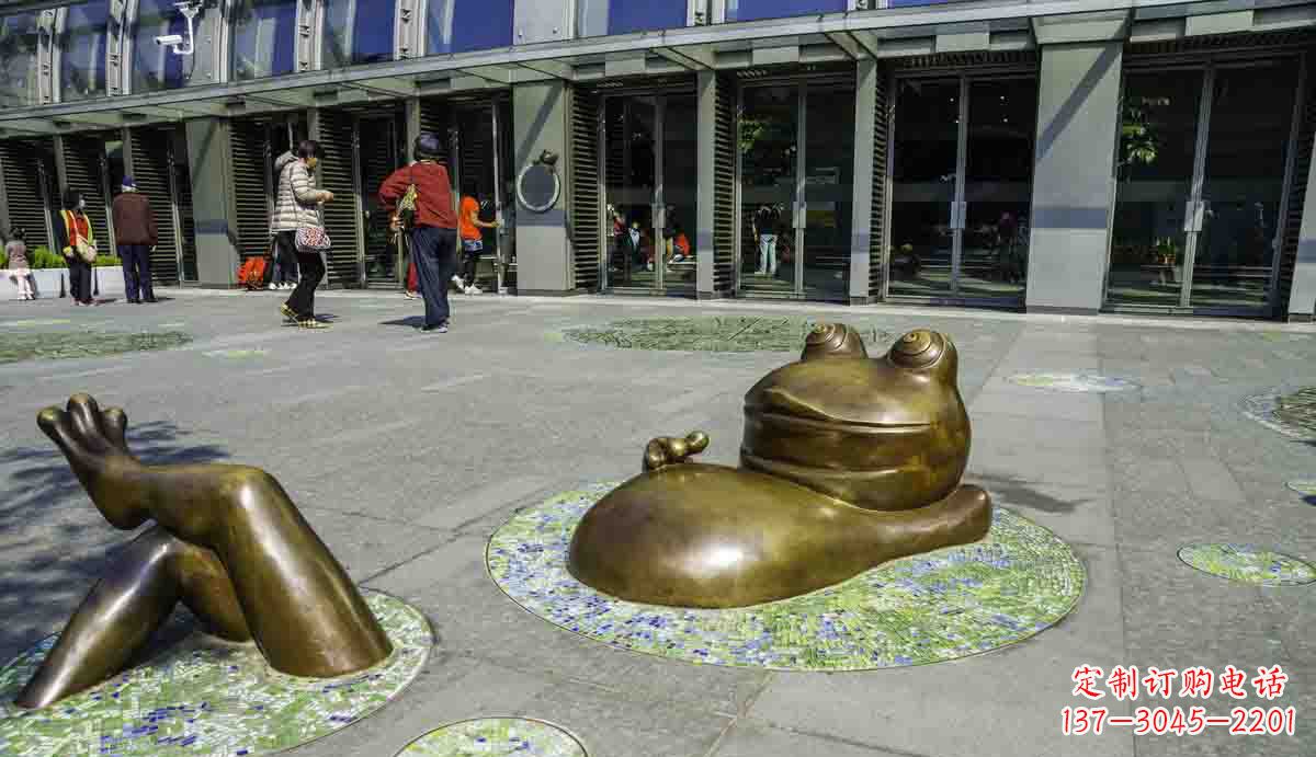 辽阳青蛙雕塑传统文化的象征