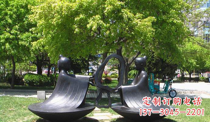 辽阳以孔融为灵感的校园铜雕