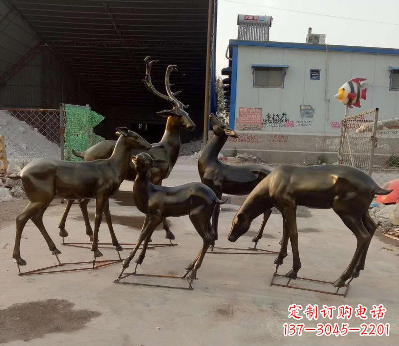 辽阳鹿雕塑抽象之美