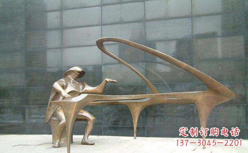 辽阳抽象钢琴雕塑街边景观的精美绝伦