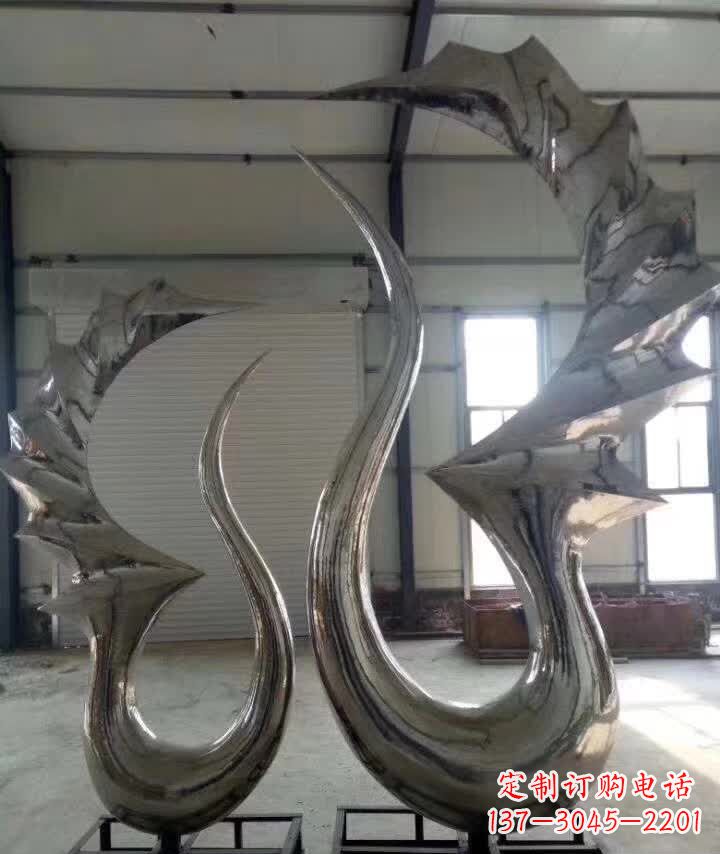 辽阳精美的天鹅不锈钢雕塑