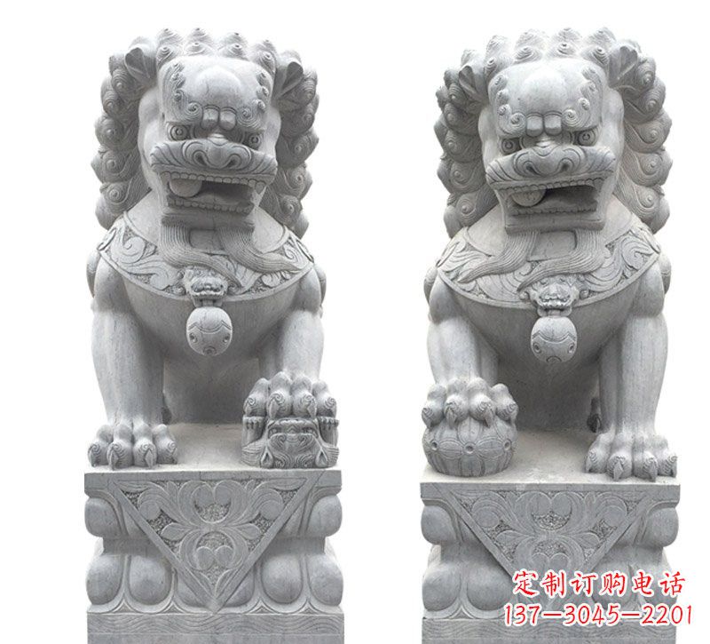 辽阳传统狮子石雕
