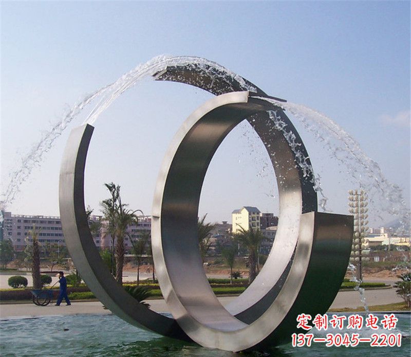 辽阳精美的不锈钢喷泉雕塑