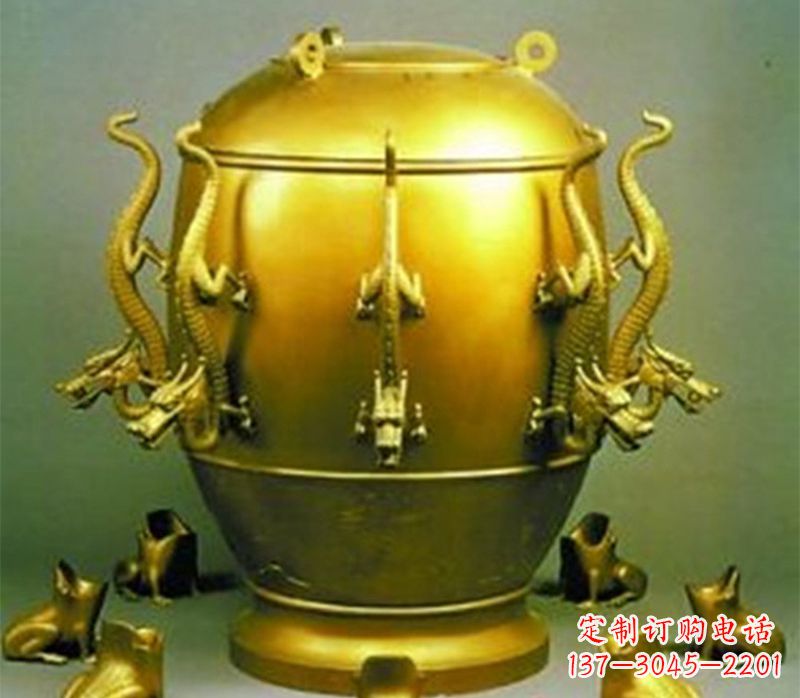 辽阳纯铜古天文仪器地震仪地动仪铸铜雕塑