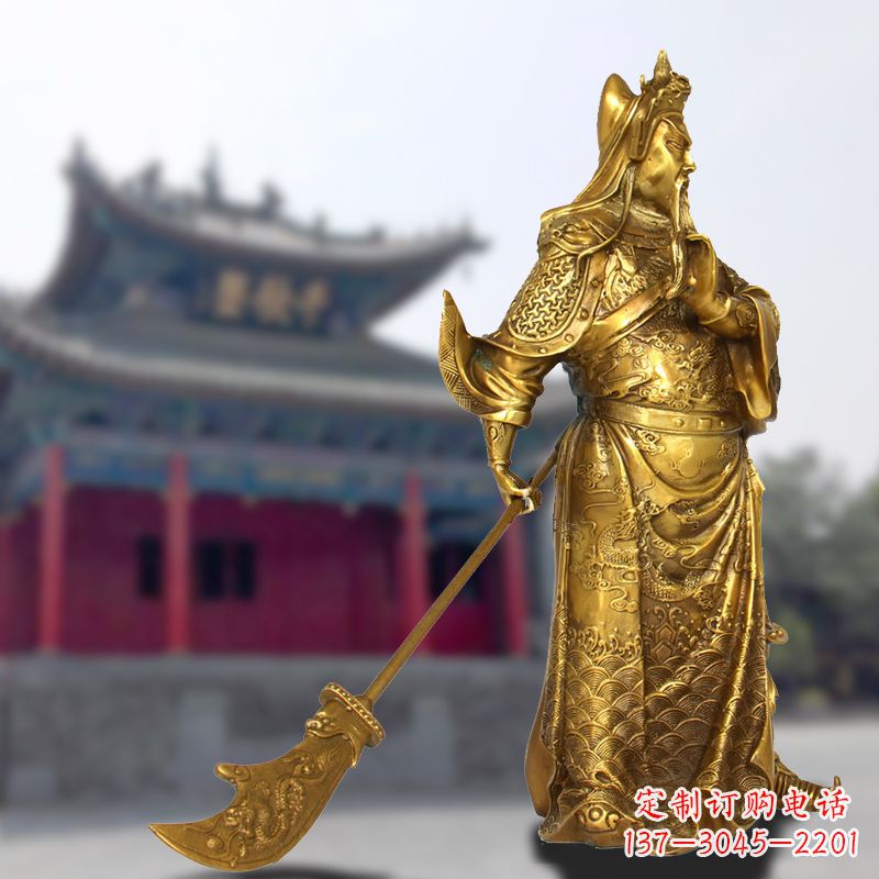辽阳铜雕关羽传承精神气质