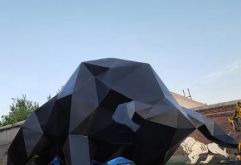 辽阳华尔街牛大型玻璃钢动物雕塑