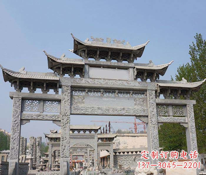 辽阳大理石牌坊雕塑传承中国古典文化