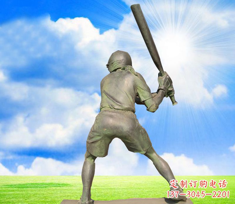 辽阳纪念棒球精美的棒球雕塑