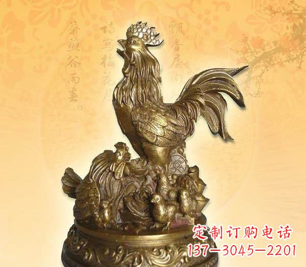 辽阳打鸣的公鸡铜雕