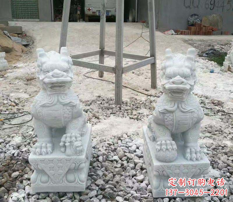 辽阳麒麟门口镇宅招财石雕