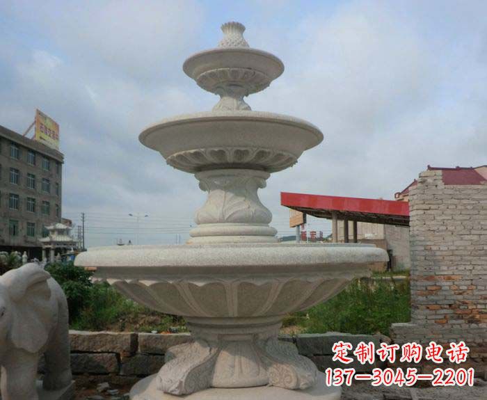 辽阳喷泉雕塑灵动精致的大理石美