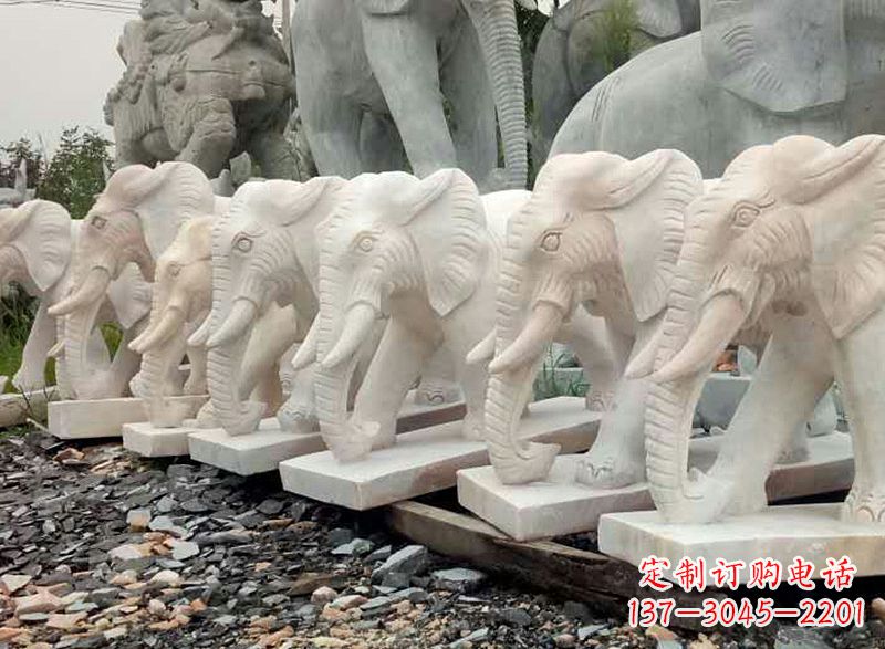 辽阳大理石雕的大象