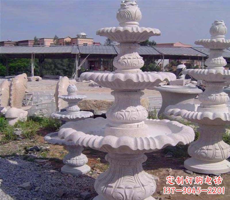 辽阳大理石多层喷泉石雕