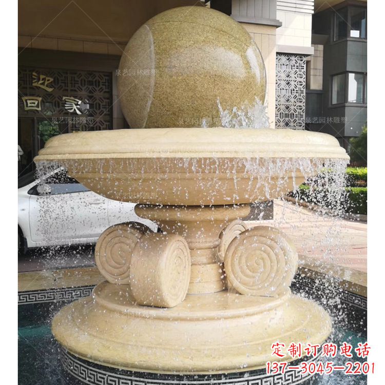 辽阳大理石风水球雕塑传承古老文化的象征