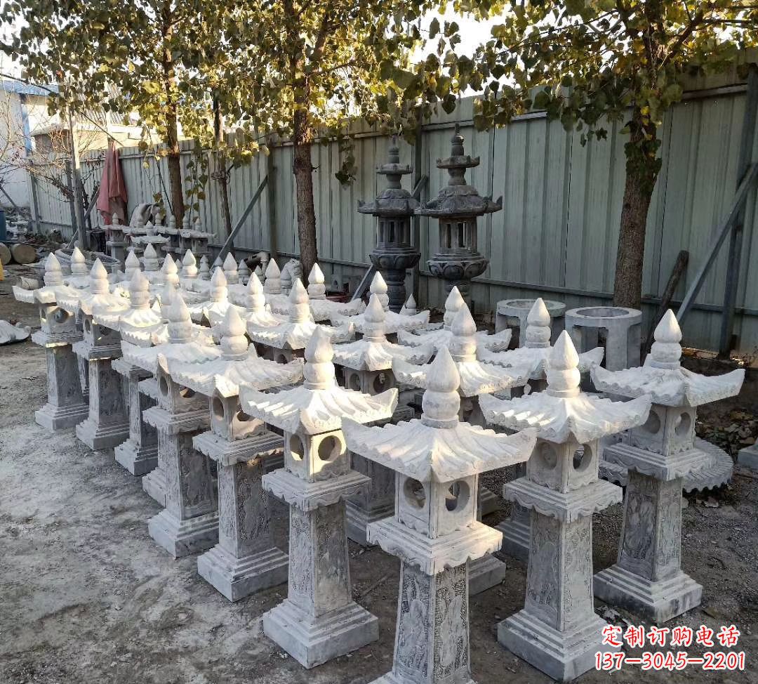 辽阳优雅摩登,大理石公园石灯雕塑