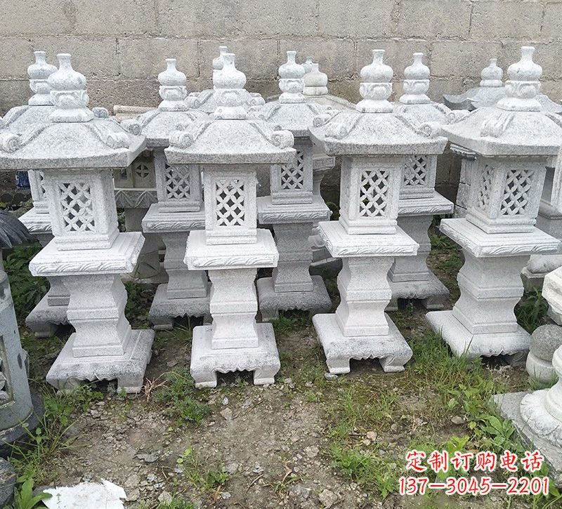 辽阳精美大理石石灯雕塑