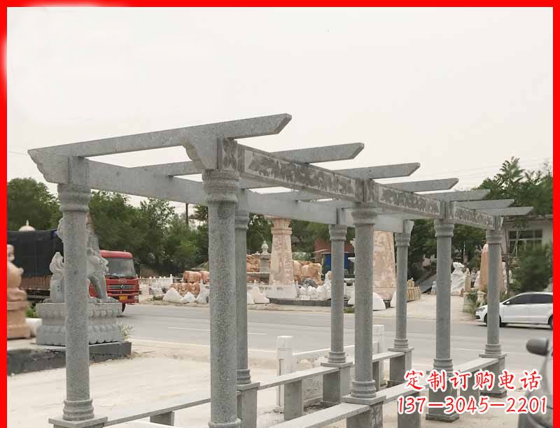 辽阳大理石公园石雕长廊高端定制雕塑