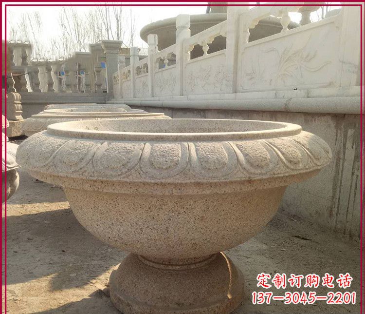 辽阳大理石花盆雕塑