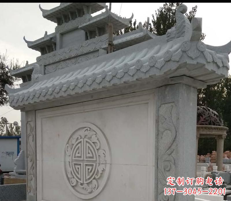 辽阳精美大理石影壁雕塑