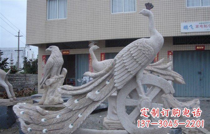 辽阳大理石孔雀石雕塑