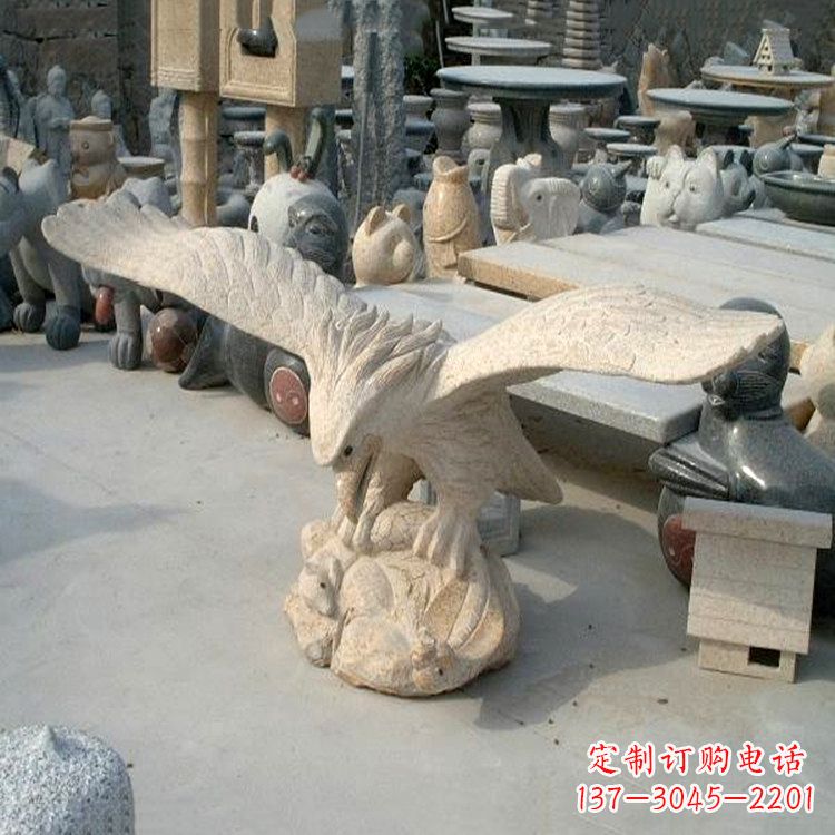 辽阳古朴高贵的老鹰大理石雕塑