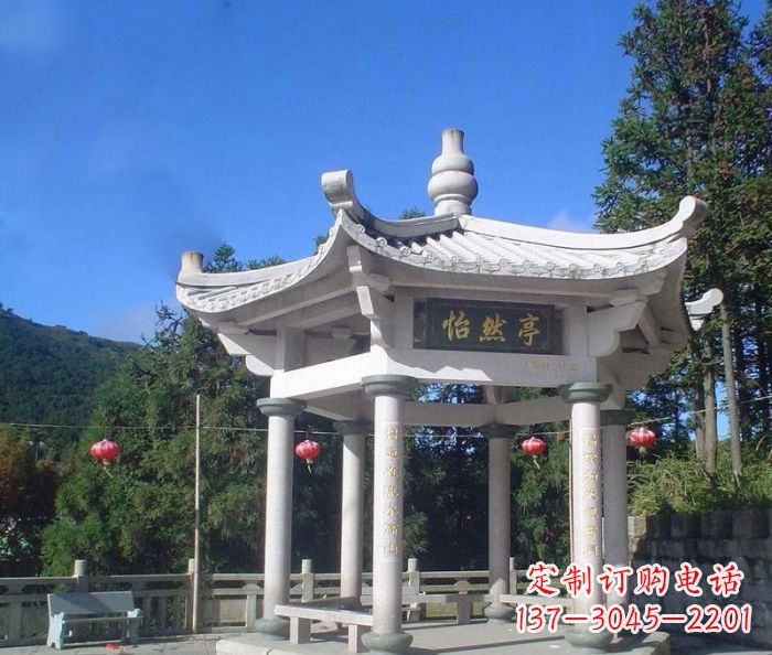 辽阳精美大理石凉亭雕塑