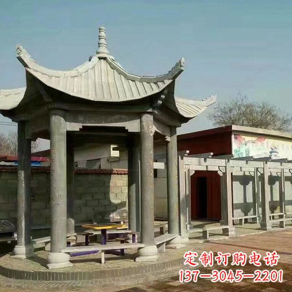 辽阳大理石凉亭庭院亭子