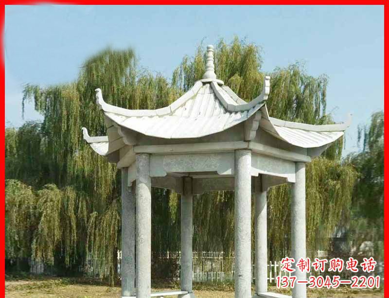 辽阳精美大理石凉亭雕塑