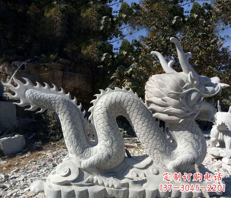 辽阳精美大理石龙雕塑