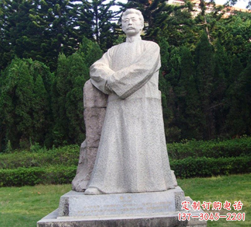 辽阳精美独特的鲁迅大理石雕塑