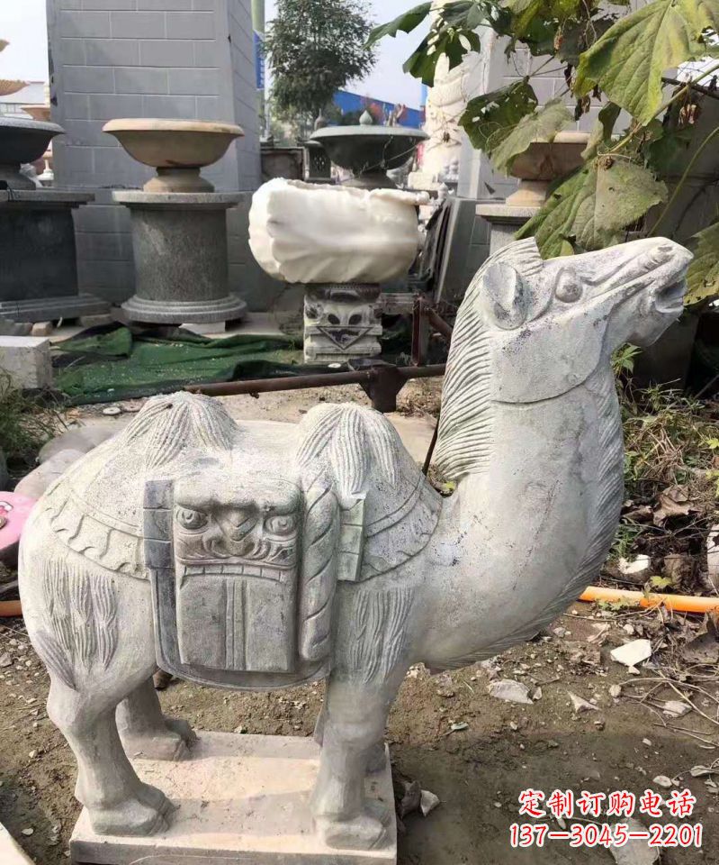 辽阳大理石骆驼雕塑公园动物石雕