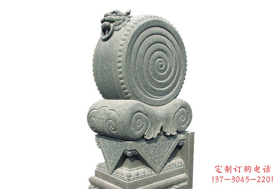 辽阳门墩招财石雕