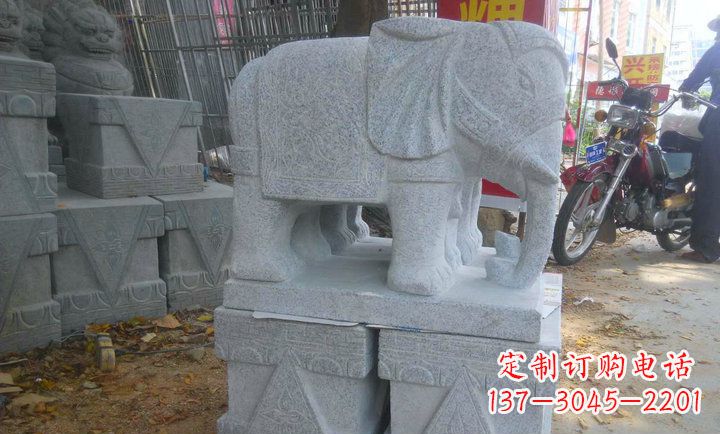 辽阳中领雕塑大象招财镇宅石雕