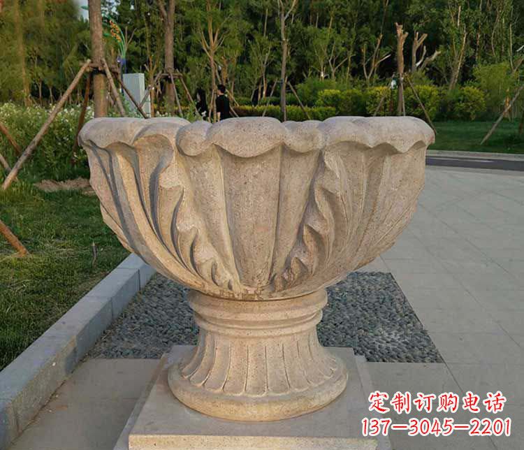 辽阳大理石欧式花钵雕塑