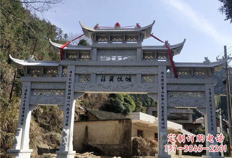 辽阳大理石牌坊雕塑尊贵雕塑,永久保存