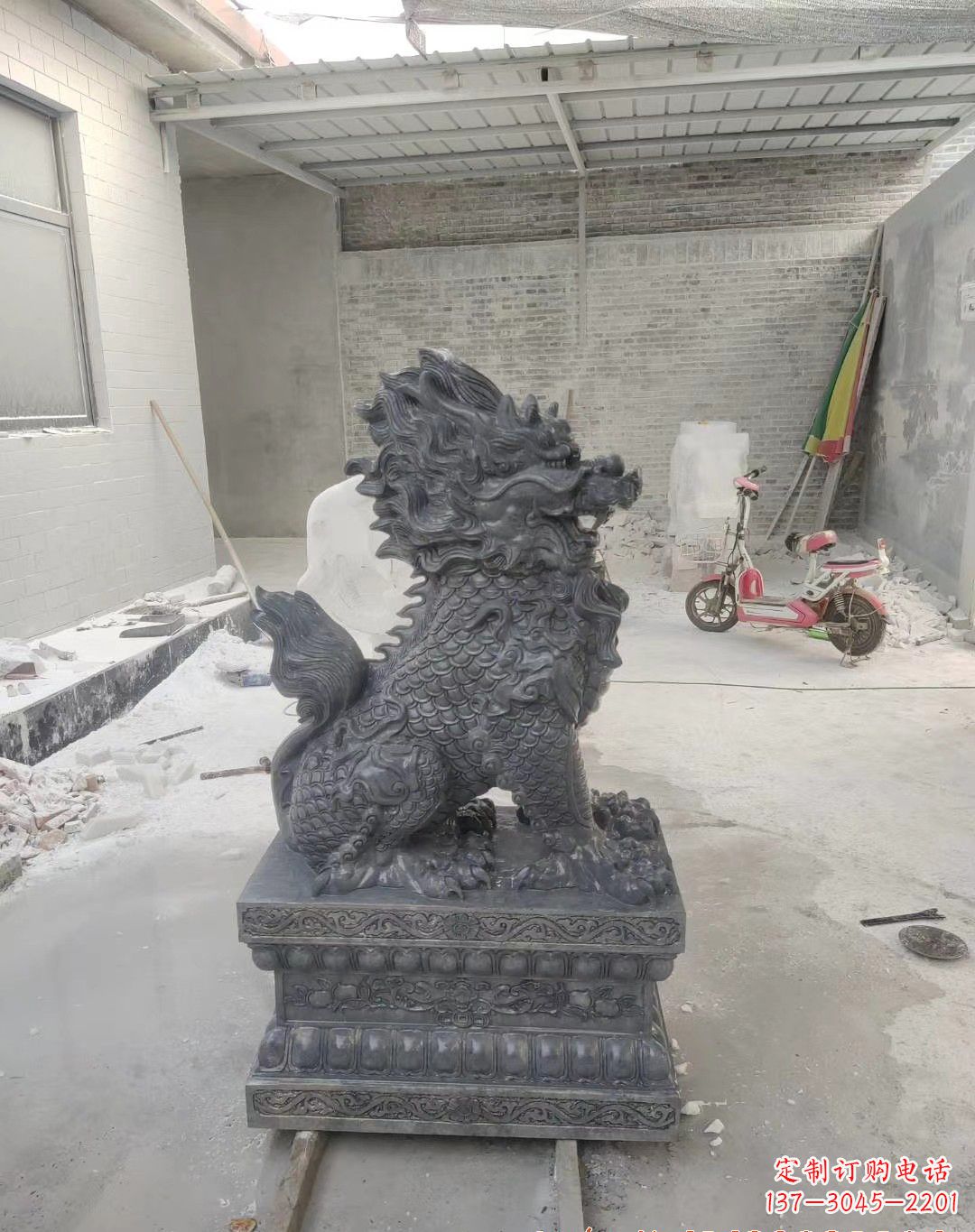 辽阳传世工艺大理石麒麟雕塑