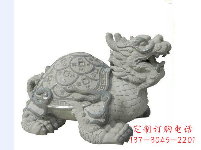 辽阳大理石企业招财龙龟雕塑
