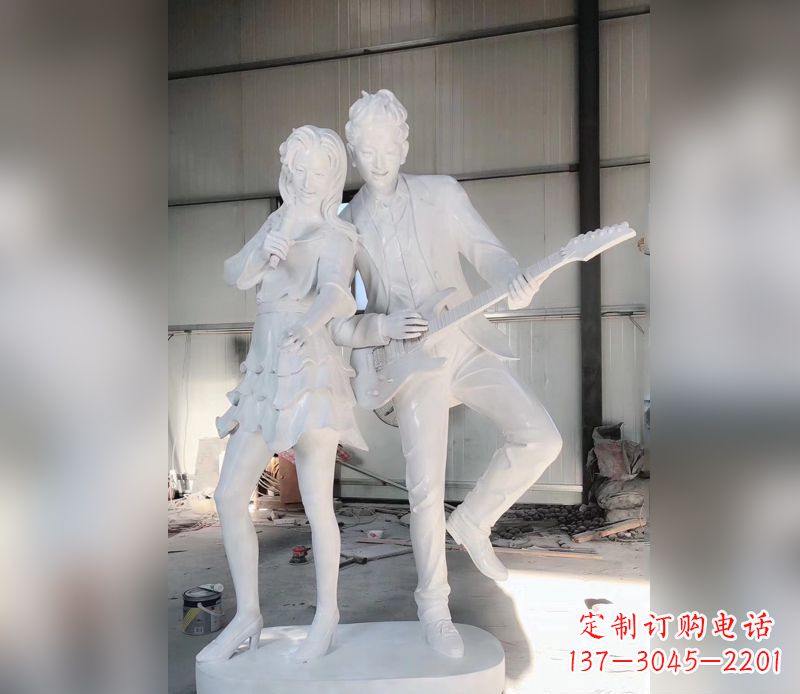 辽阳精美大理石吉他雕塑