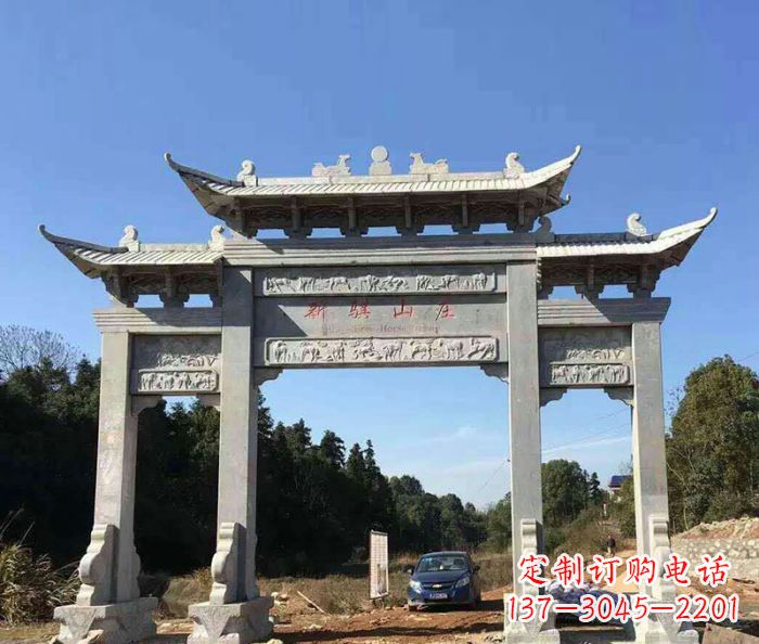 辽阳精美石雕牌坊雕塑