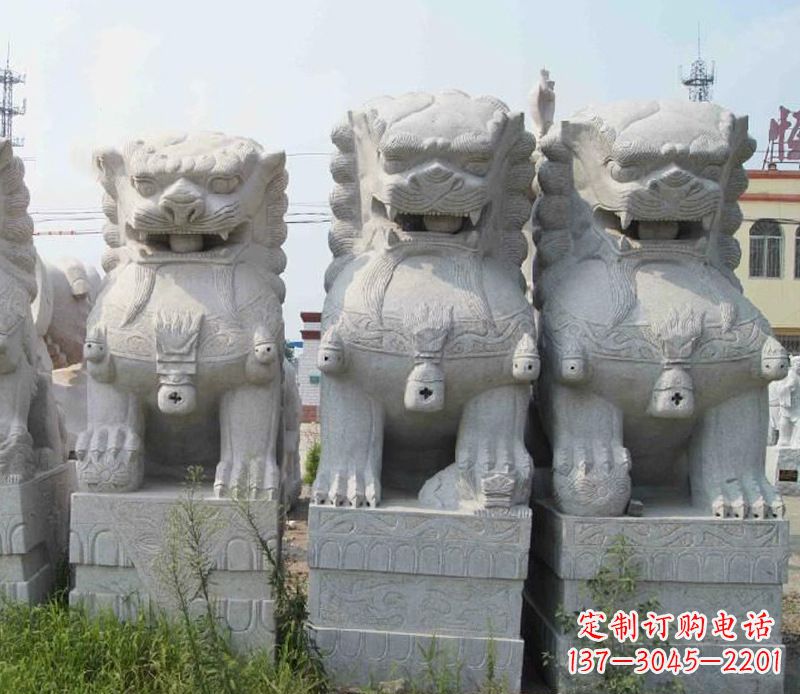 辽阳北京玉石狮子雕塑