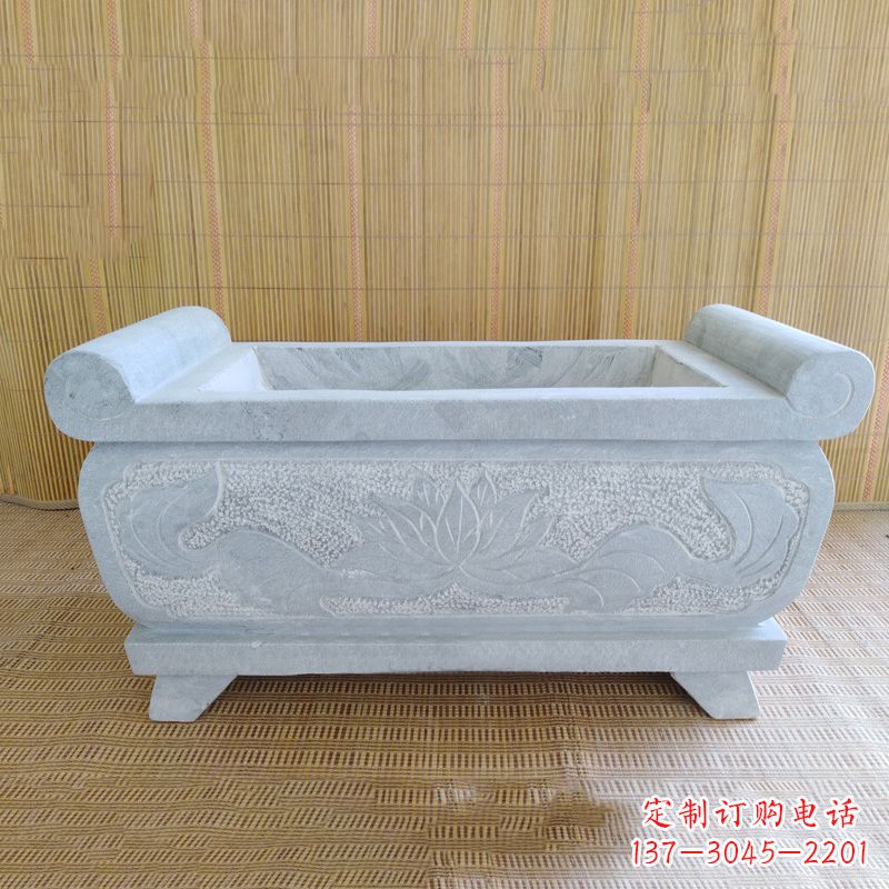 辽阳精美大理石石雕香炉雕塑