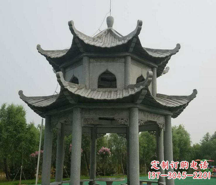 辽阳精美大理石凉亭石雕