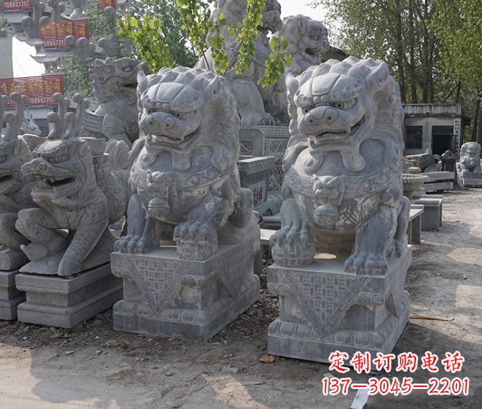 辽阳大理石狮子雕塑