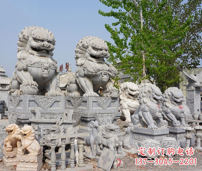辽阳大理石狮子雕塑